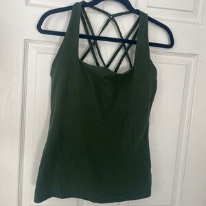 Buff bunny Green strappy workout top